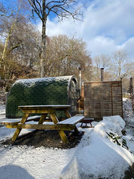 Апартаменты Pine Cosy Winter Cabin - Hot Tub & Log Burner Бармут Экстерьер фото